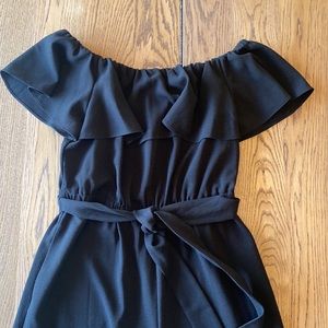 Rachel Roy off the shoulder romper with detachable belt